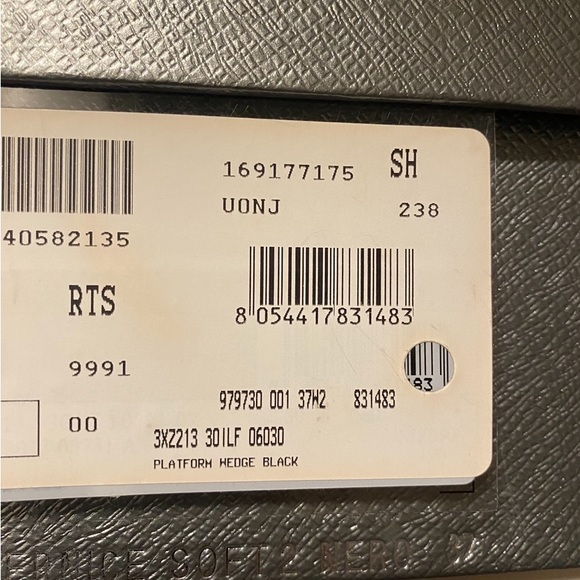 Prada Platform Wedge Sandal in Black - Picture 4 of 4